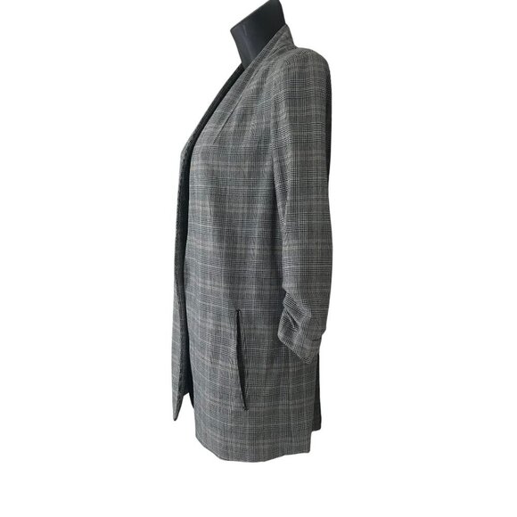 Aritzia Babaton Power Hip Grey Glen Check Blazer Size 2 - Picture 4 of 7